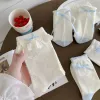 One-piece delivery service for Korean-style bow socks, MiU-style white and blue pile socks for women, new spring and autumn embroidered lace mid-calf socks Item Picture